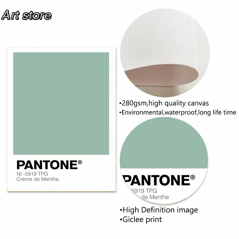 Pastel Pantone Colours Prints Wall Art Canvas Painting Gallery Modern Noridc Art Aesthetic Posters for Home Living Room Decor